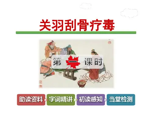 关羽刮骨疗毒PPT