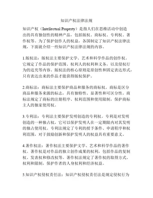 知识产权法律法规
