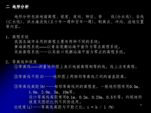 居住小区竖向设计说明书PPT演示课件