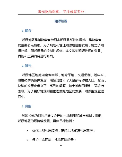 湘源控规文档