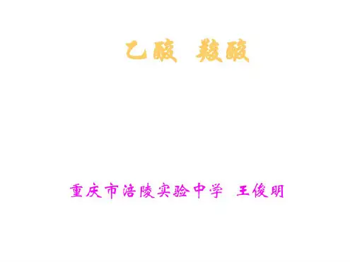 高二化学乙酸和羧酸2