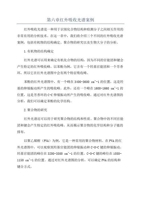第六章红外吸收光谱案例