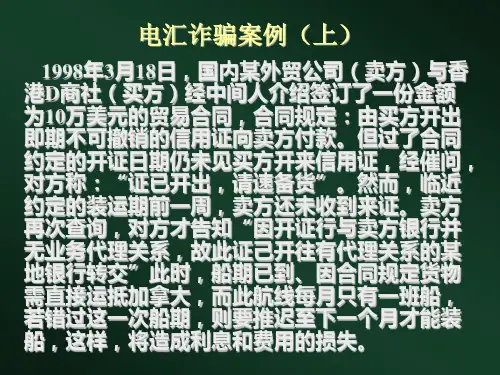 国际结算欺诈与防范