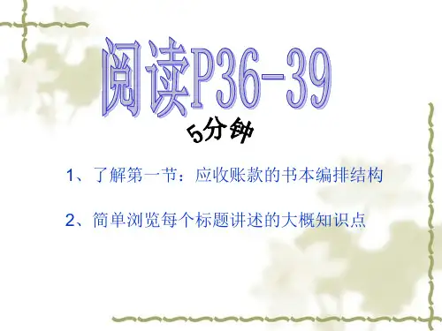应收及预付款项(ppt 29页)