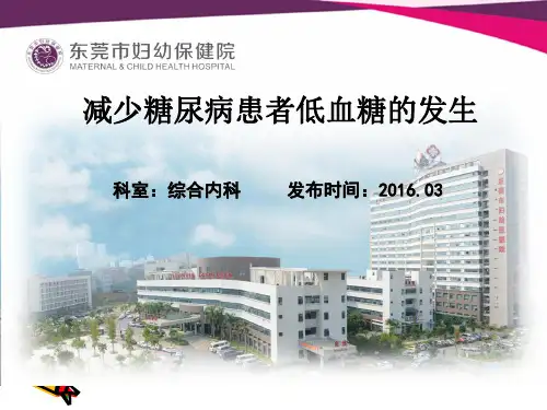 减少糖尿病患者低血糖的发生(PDCA2)