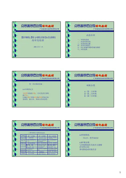ISO9001审核员培训