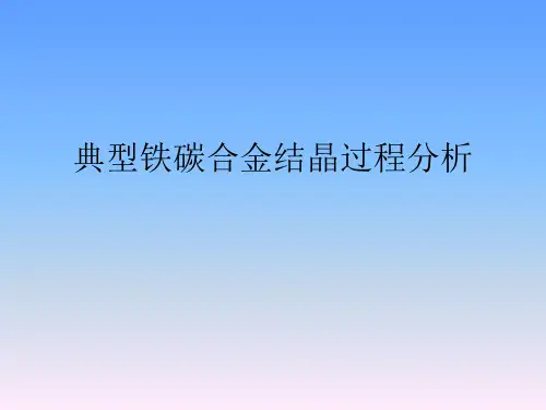典型铁碳合金结晶过程分析
