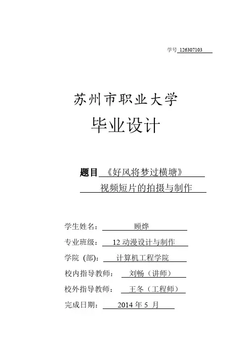 视频短片制作毕业论文