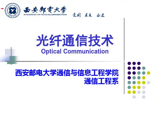 光孤子Soliton-西安邮电大学