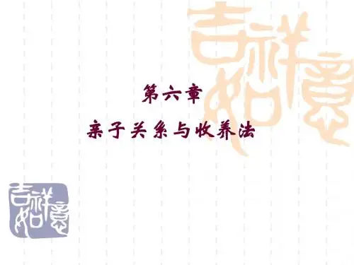 婚姻家庭法-第六章-PPT精品文档