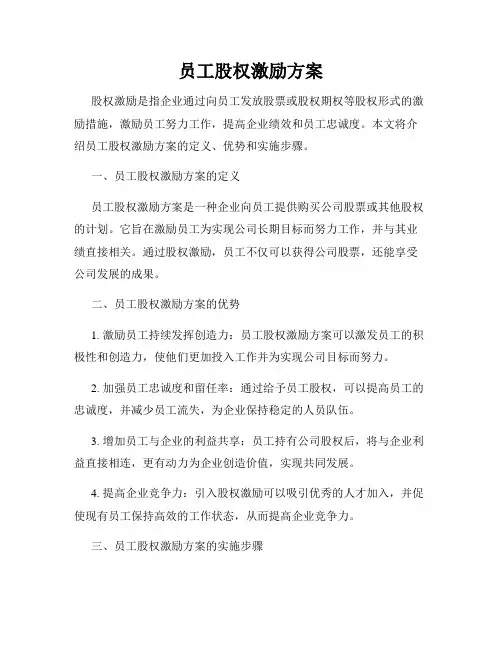 员工股权激励方案