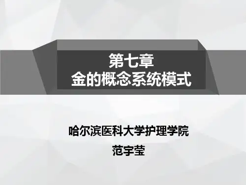 第七章 伊莫詹妮·M·金的概念系统模式