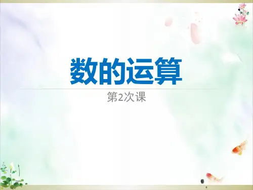 人教版小升初总复习数的运算经典课件