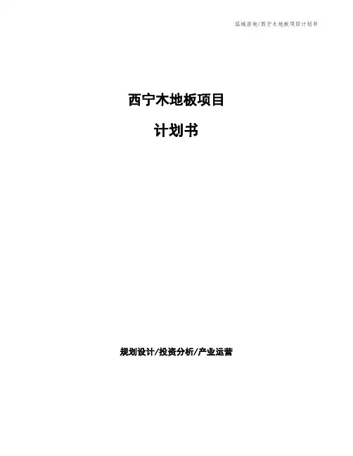西宁木地板项目计划书