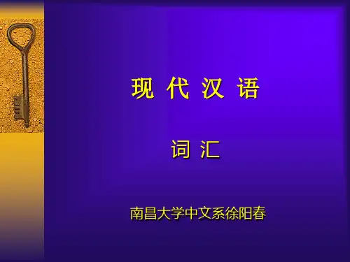 现代汉语词汇(精)