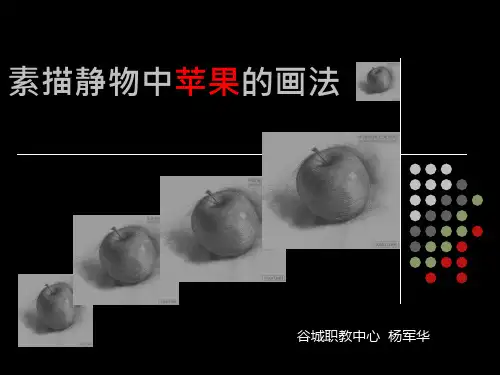 素描静物中苹果绘画步骤PPT课件