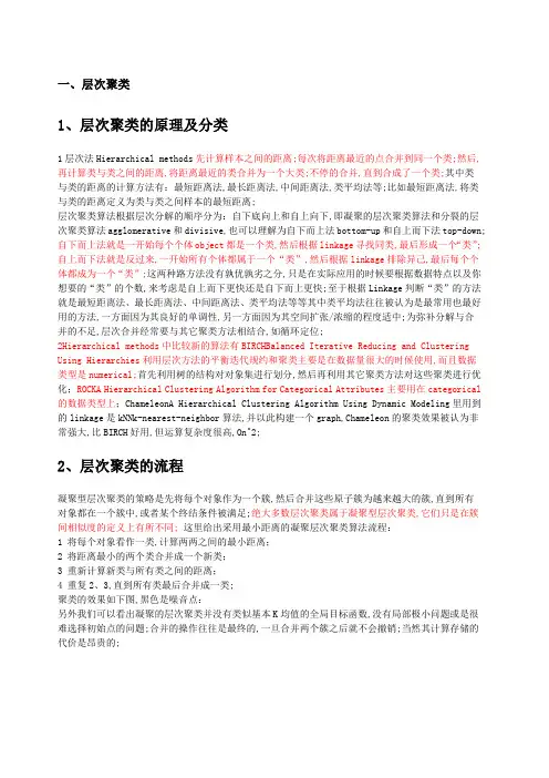 各种聚类算法介绍及对比