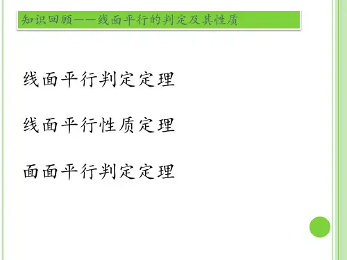 面面平行的性质定理ppt课件.pptx