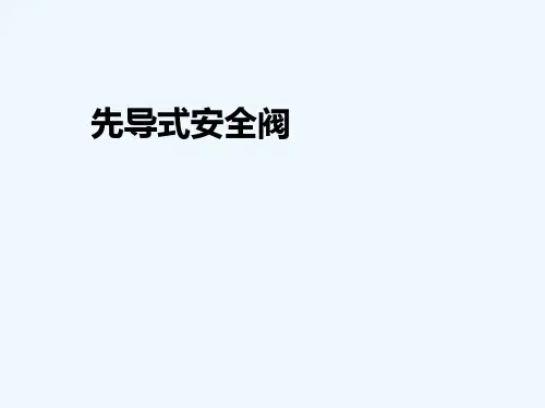 先导式安全阀 PPT