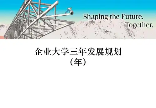 企业大学发展规划PPT课件