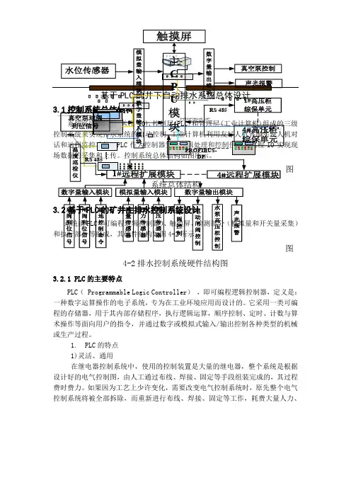 基于PLC的井下自动排水系统总体设计