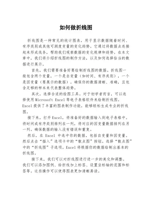 如何做折线图