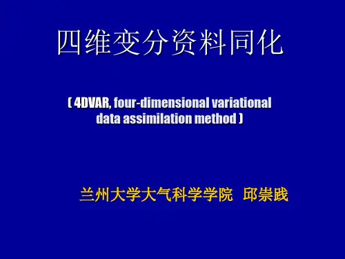 四维变分资料同化PPT精选文档