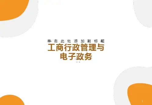 工商行政管理与电子政务