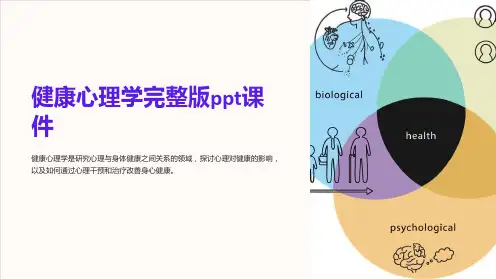 健康心理学课件