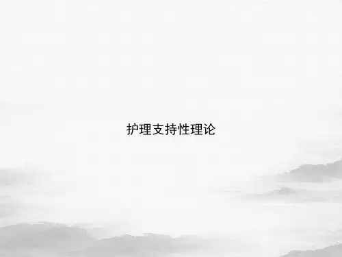 护理支持性理论PPT课件