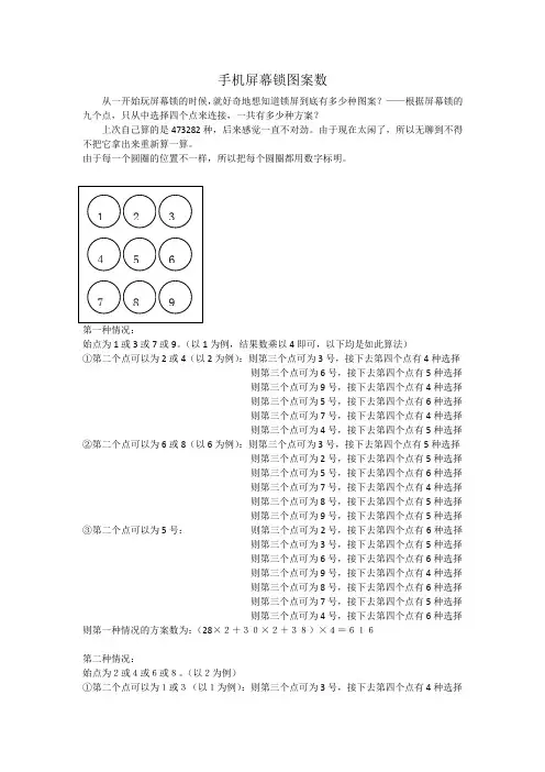 手机屏幕锁图案数