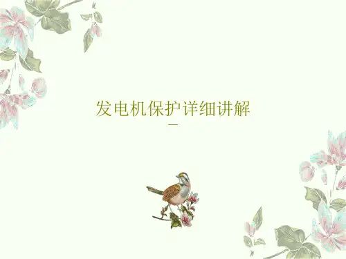 发电机保护详细讲解PPT文档50页
