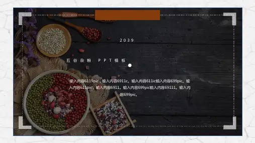 农业现代化粮食生产PPT模板种植农作物招商农产品五谷杂粮养生ppt (40)