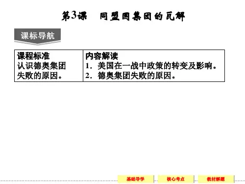 同盟国集团的瓦解