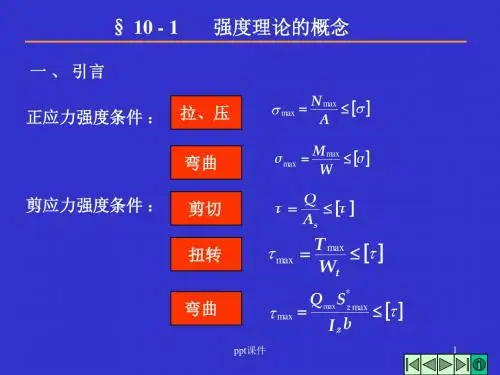 材料力学强度理论  ppt课件
