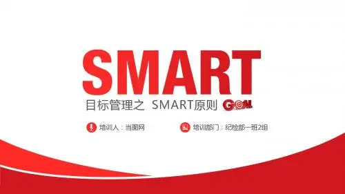 001目标管理之SMART原则PPT模板