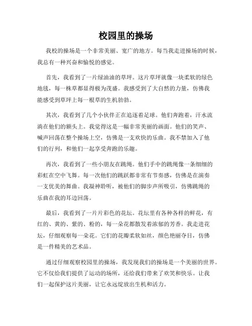 小学三年级作文这儿真美范文校园里的操场