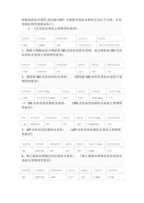 耐穿刺分类