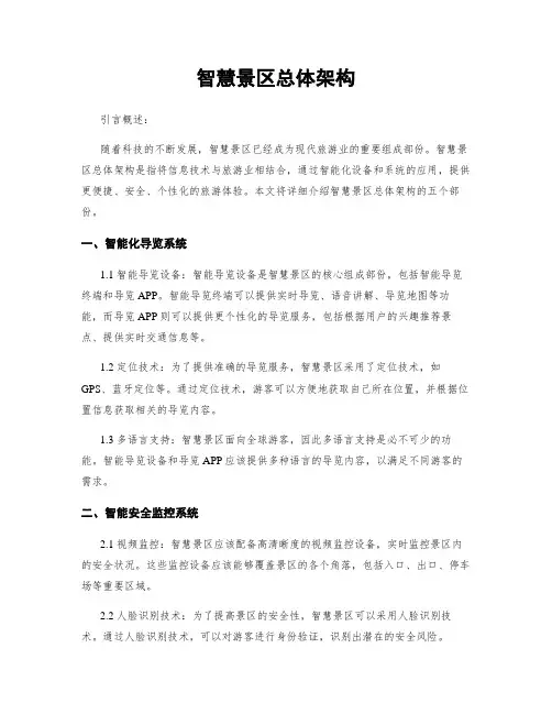 智慧景区总体架构