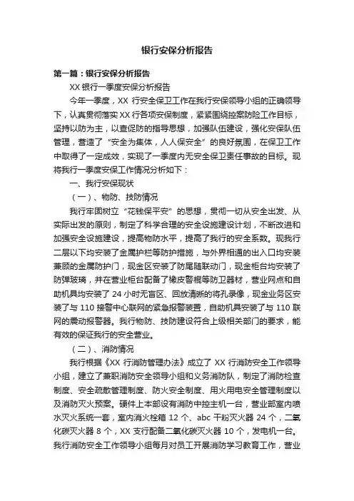 银行安保分析报告