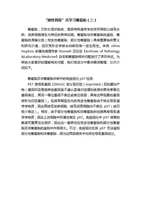“抽丝剥茧”式学习葡萄胎（三）