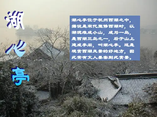 第13课《湖心亭看雪》课件(共22张PPT)   部编版语文九年级上册