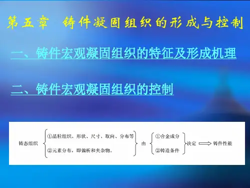 第五章+铸件凝固组织的形成及控制