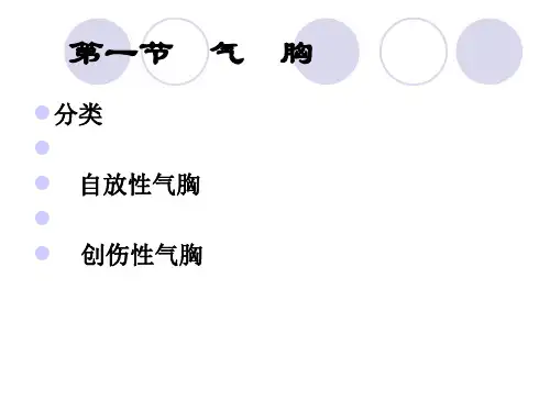 气胸病人的护理ppt课件