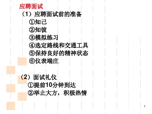 面试ppt演示课件.ppt