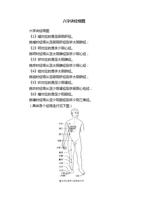 六字诀经络图