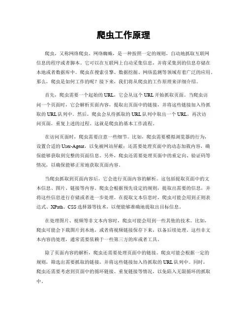 爬虫工作原理