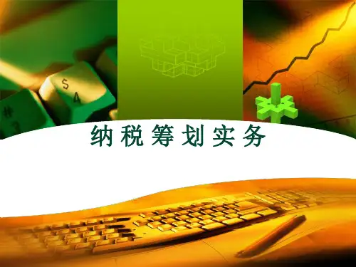 纳税筹划实务(第3版)消费税筹划