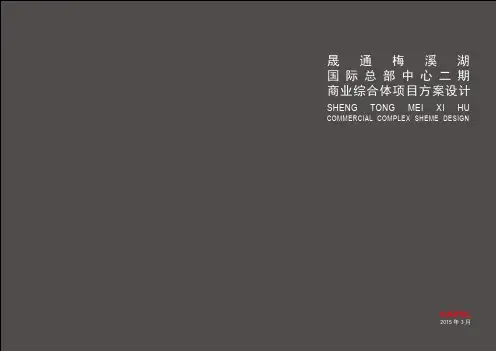 晟通梅溪湖 国际总部中心 二期 商业综合体项目 方案设计