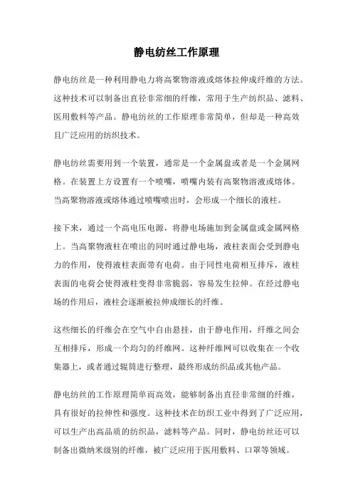 静电纺丝工作原理